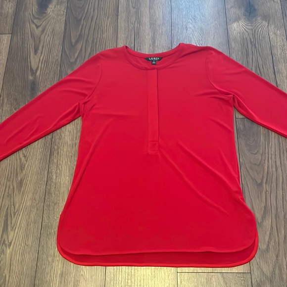 Lauren Ralph Lauren Tops - Lauren Ralph Lauren red tunic style top